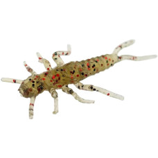 Силікон FishUP Stonefly 0.75' (12шт) #045 - Green Pumpkin/Red & Black