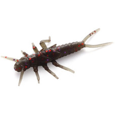 Силікон FishUP Stonefly 0.75' (12шт) #050 - Green Pumpkin Brown/Red & Purple
