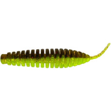 Силикон FishUP Tanta 2.5' #203 - Green Pumpkin/Flo Chartreuse (8шт/уп)