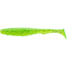 Силикон FishUP U-Shad 3.5' #026 - Flo Chartreuse/Green (8шт/уп)