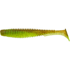 Силикон FishUP U-Shad 4' #204 - Green Pumpkin/Chartreuse (8шт/уп)
