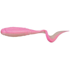 Силикон Jackall Rhythm Curly 5' Bubble Gum Pink/Pearl White (5шт/уп)
