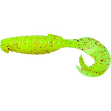 Силікон Keitech Flapper Grub 4' (7 шт/уп) к:pal#01 chartreuseredflake