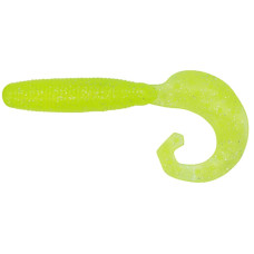 Силикон Reins Fat G-Tail Grub 4' 129 Glow Chart Silver (10шт/уп)