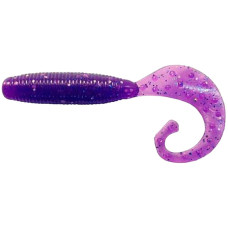 Силикон Reins Fat G-Tail Grub 4' 567 Lilac Silver&Blue Flake (10шт/уп)