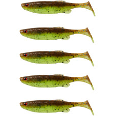 Силикон Savage Gear Fat Minnow T-Tail 105mm 11.0g Chartreuse Pumpkin (5 шт/уп)