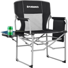 Стул раскладной KingCamp Portable Director Chair Black/Grey