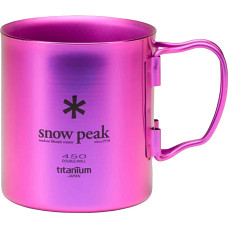 Термокружка Snow Peak MG-053PR-US Ti-Double 0.45l Purple