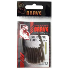 Трубка силиконовая Brave Silicone Tube Green 3mm (10шт/уп)