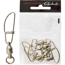 Вертлюжок з застібкою Prohunter Single Rolling BallBearing Swivel With Dual Lock #6 Black Nickel (5 шт/уп)