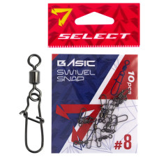Вертлюжок с застежкой Select Basic Swivel Snap #8 (10 шт/уп)