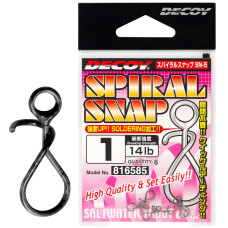 Застежка Decoy SN-5 Spiral Snap #1 14lb (6 шт/уп)