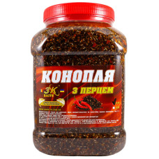 Зерновая смесь 3KBaits Конопля с перцем (острая) ведро/банка 3л