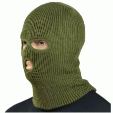 Балаклава трьохдирочна (акрил) Olive