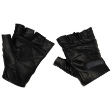 Беспалые кожаные перчатки MFH «Deluxe» Black, Black