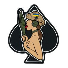 M-Tac нашивка (PVC) Піка-дівчина brunet