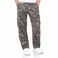 Брюки SURPLUS AIRBORNE TROUSERS SLIMMY Black camo