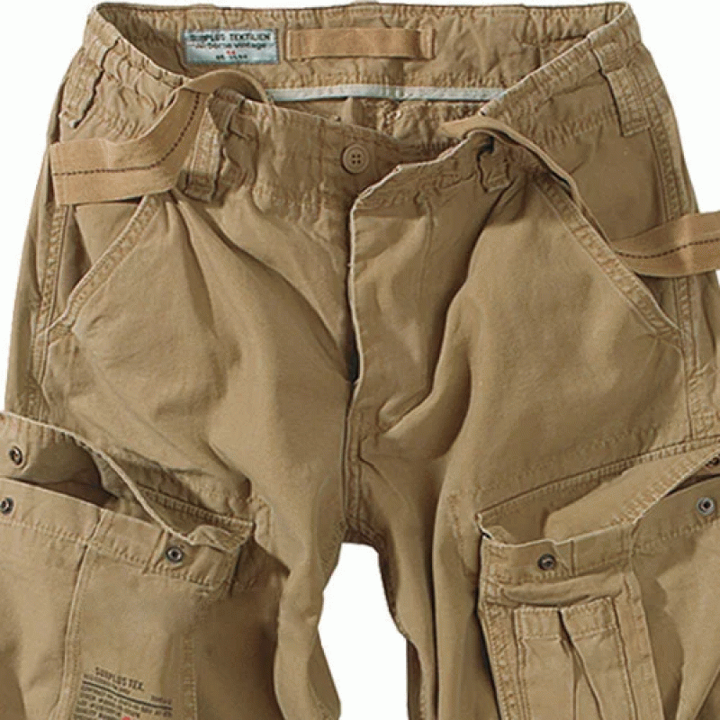 Брюки SURPLUS AIRBORNE VINTAGE TROUSERS (Beige), Surplus Raw Vintage®