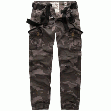 Брюки SURPLUS PREMIUM TROUSERS SLIMMY Black camo