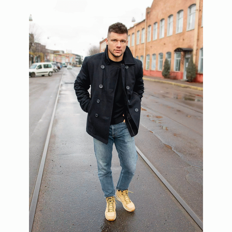 Бушлат двубортный SURPLUS PEA COAT (Navy), Surplus Raw Vintage®