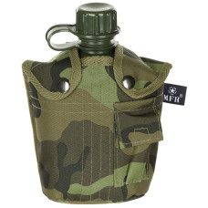 Фляга MFH 1л с чехлом M95 Camo