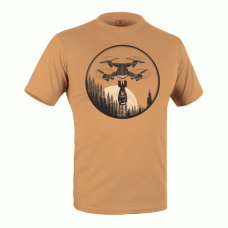 Футболка c рисунком Дрон Coyote Brown