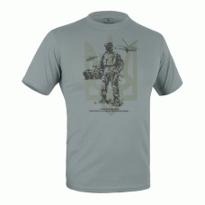 Футболка c рисунком Герои не умирают Foliage Green