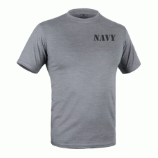Футболка c рисунком NAVY Logo Grey Melange