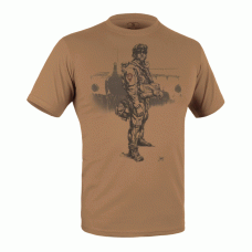 Футболка c рисунком Paratrooper Coyote Brown