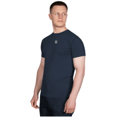 Футболка Modal Темно-синяя белый трезубец (7361)