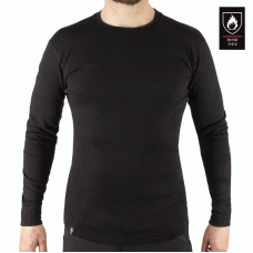 Футболка вогнетривка з довгим рукавом FLAME-RETARD.ISO11612 UNDERSHIRT Black