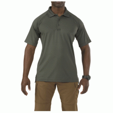 Футболка поло тактическая с коротким рукавом 5.11 Performance Polo - Short Sleeve, Synthetic Knit TDU Green