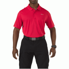 Футболка поло тактическая с коротким рукавом 5.11 Pinnacle Short Sleeve Polo Range Red