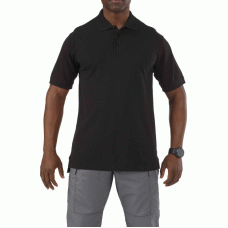 Футболка Поло тактическая с коротким рукавом 5.11 Tactical Professional Polo - Short Sleeve Black