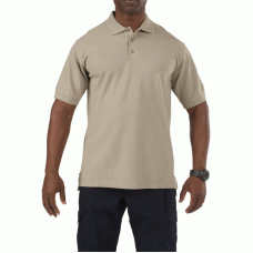 Футболка Поло тактическая с коротким рукавом 5.11 Tactical Professional Polo - Short Sleeve Silver Tan
