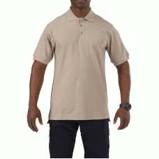 Футболка Поло тактическая с коротким рукавом 5.11 Tactical UTILITY SHORT SLEEVE POLO Silver Tan