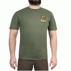 Футболка з малюнком 5.11 Tactical EMEA Bombs Away Military Green