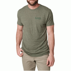 Футболка с рисунком 5.11 Tactical Triblend Legacy Short Sleeve Tee Military Green Heather
