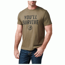 Футболка з малюнком 5.11 Tactical You'll Survive Tee RANGER GREEN