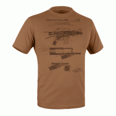 Футболка с рисунком M16/AR15 Rifle Legend Coyote Brown