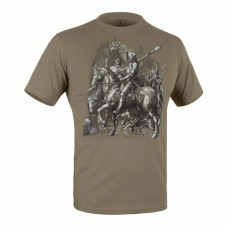 Футболка с рисунком «Рыцарь, смерть и дьявол» Olive Drab