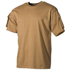 Футболка T-shirt MFH з кишенями Coyote