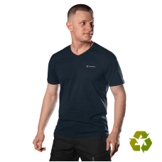 Футболка Totem V-neck Темно-синяя 8282