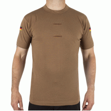 Футболка тропическая Бундесвер с флажками и липучкой Dark Brown