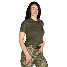Жіноче поло Pani Army ID LT Олива 8080