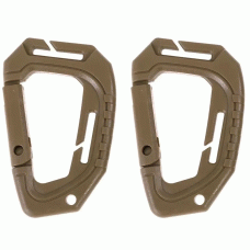 Карабин тактический пластиковый TACTICAL CARABINER MOLLE (2 шт.) Coyote