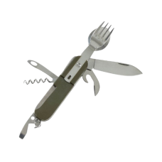 Карманный столовый набор Pocket Knife, fork and spoon OD green