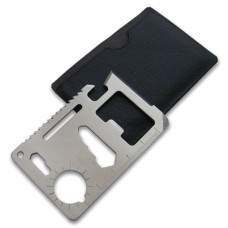 Карта-мультитул в чехле Survival Tool Card with Pouch Серебряная
