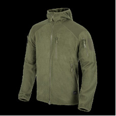Кофта флісова Helikon-Tex Alpha Hoodie Jacket Grid Fleece Olive