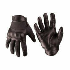 Шкіряні тактичні рукавички з кевларовими вставками (Black)